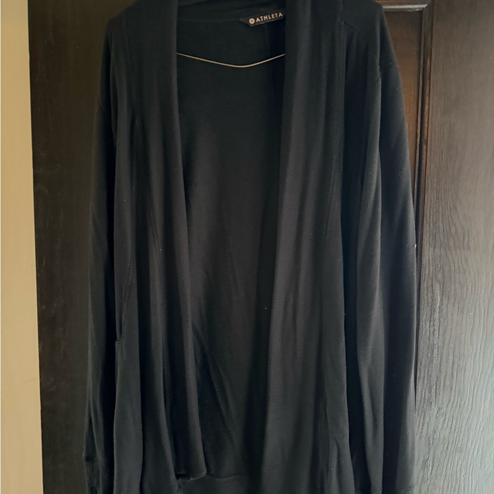 Athleta Black Pranamaya Wrap Cardigan